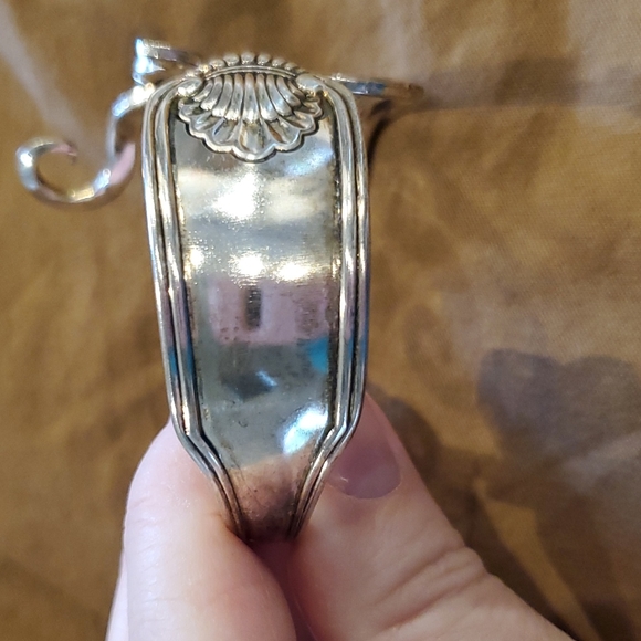 Bracelet - HANDCRAFTED, Metal " fork". ESTATE PIECE - VINTAGE FINAL PRICE - Picture 4 of 12